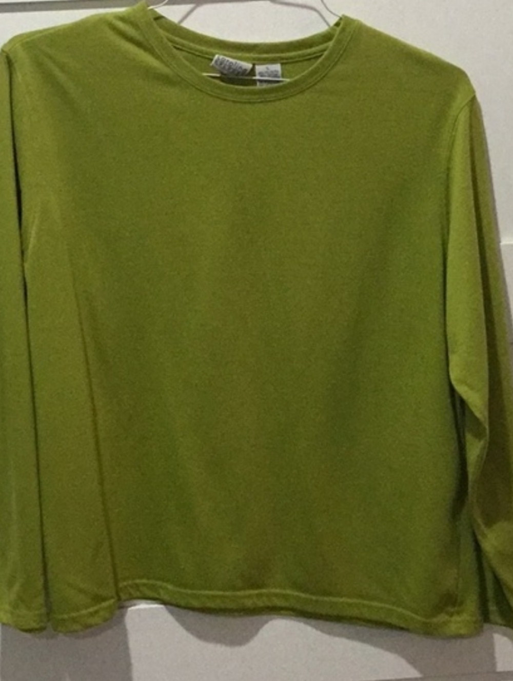 Ladies Olive Green Crewneck, Long sleeves Tee